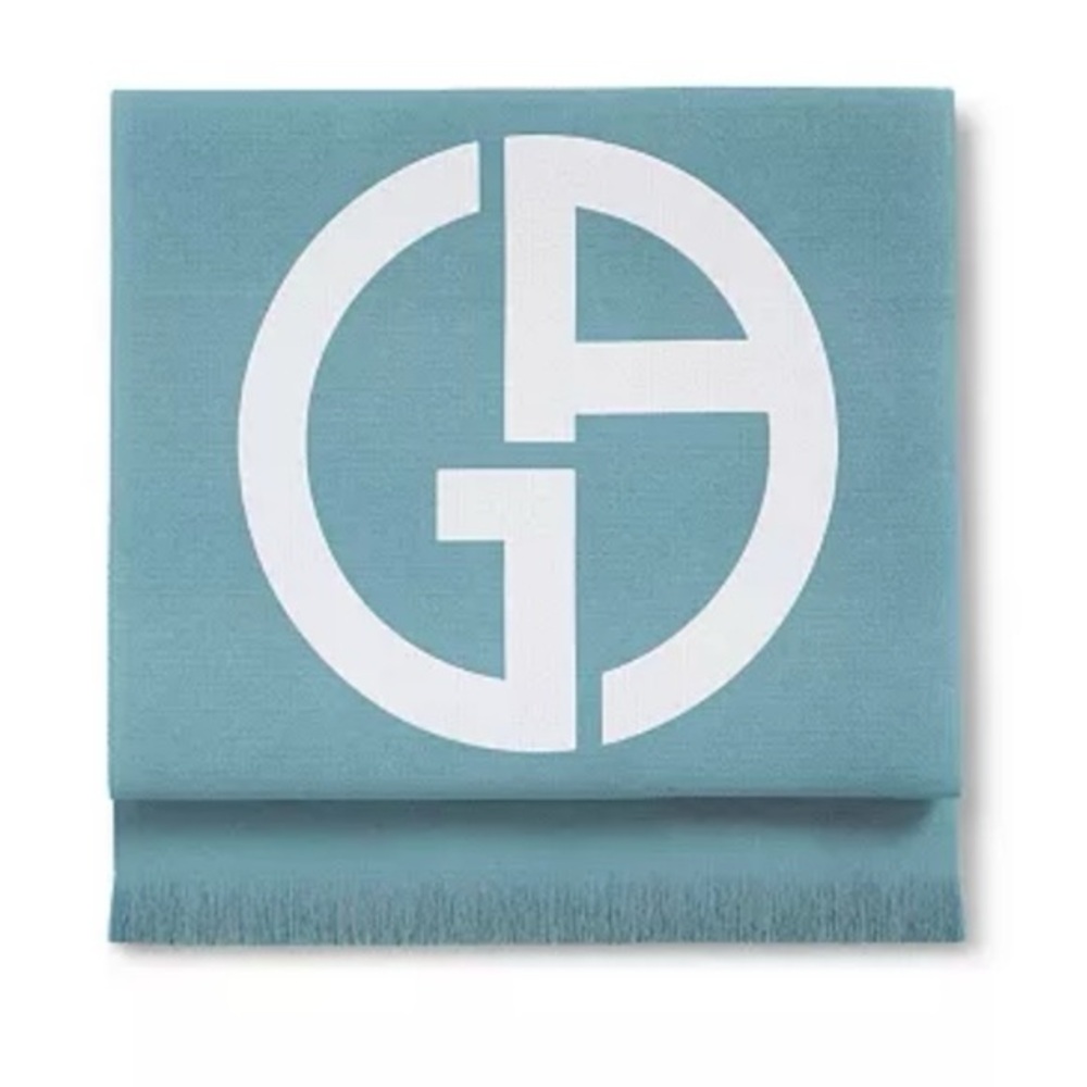 Giorgio Armani BLANCKET Throw BEACH Towel W Iconic Logo New! 100% COTTON GWP